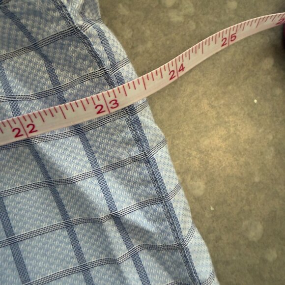 Hart Schaffner Marx Light Blue Windowpane Dress Shirt – Size Large - Picture 12 of 13